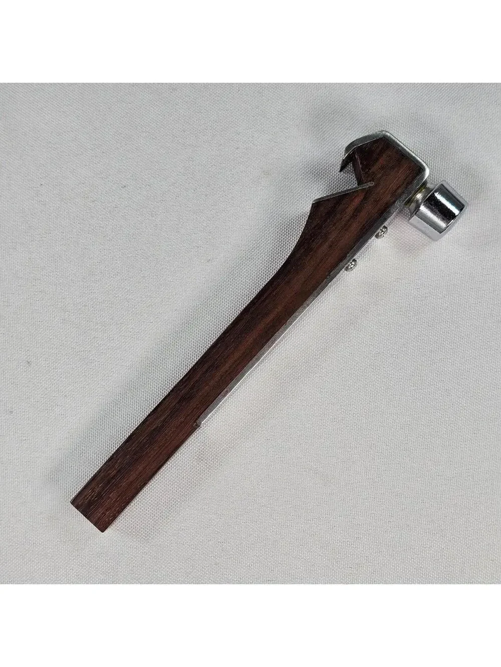 Vintage Burnco The Ice Breaker Bar Tool Wood Chrome Hammer Bottle Opener Boxed